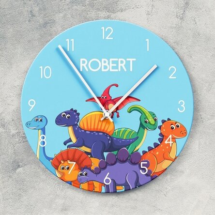 Personalisierte Uhr mit Namen für Jungen