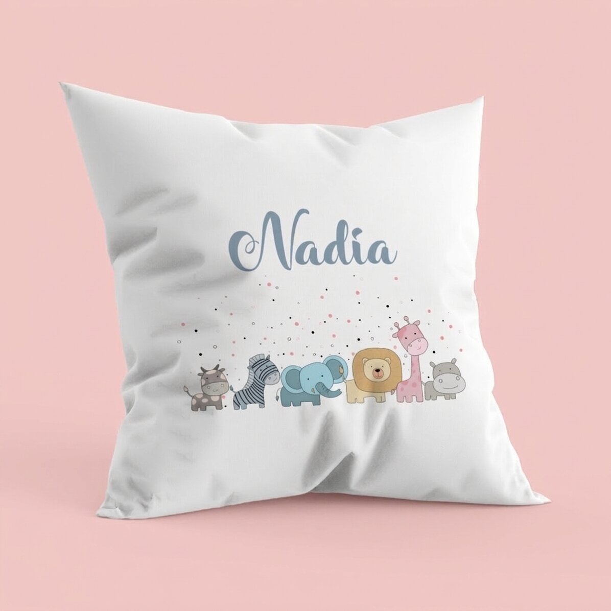 Personalisiertes Kissen mit Schriftzug – Name des Babys