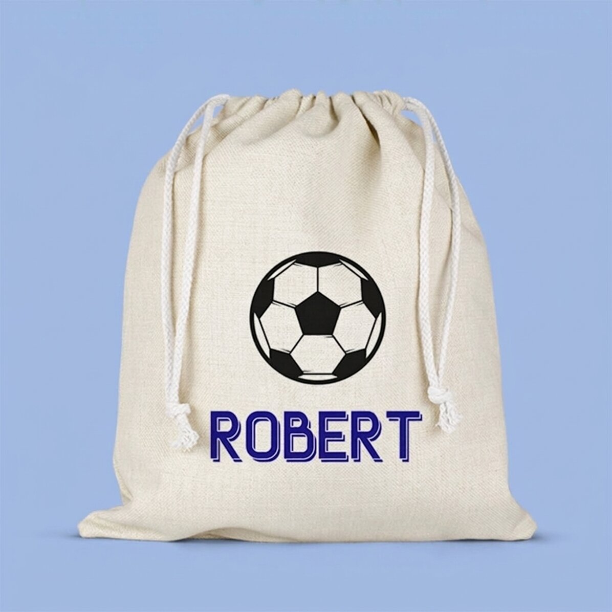 Mittlere, mit Namen personalisierte Tasche – Fußball