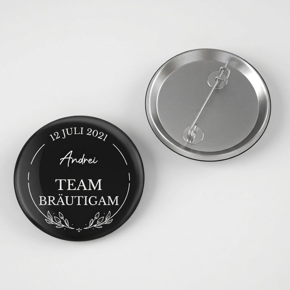 Personalisiertes Button mit Text – Groom
