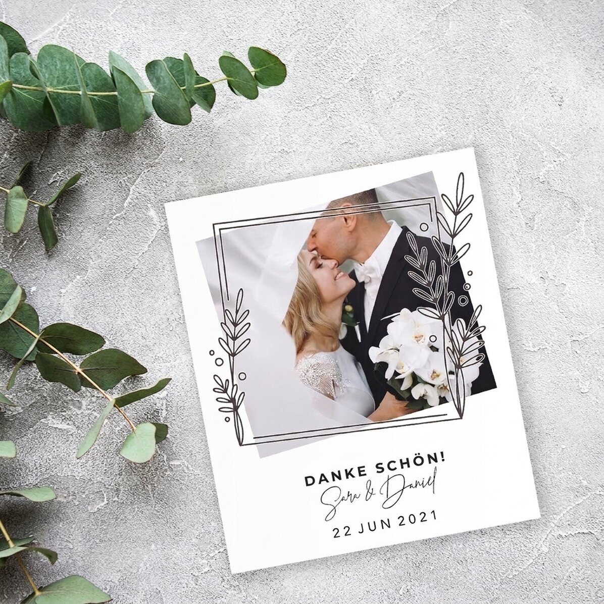Personalisiertes Foto im Format 10 x 12 cm – Hochzeit