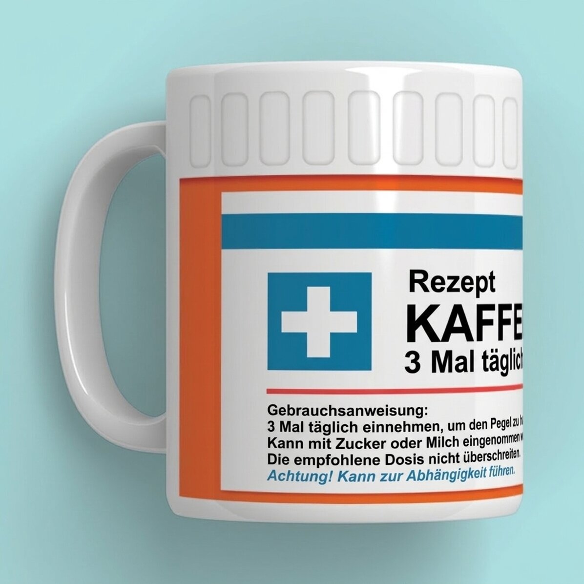 Personalisierte Tasse mit Botschaft – Prescriptie