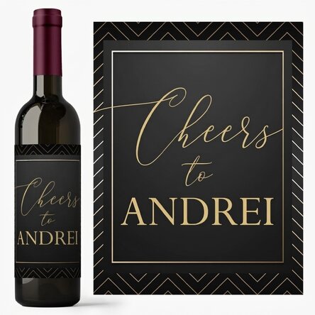Wein mit individueller Beschriftung – Cheers to