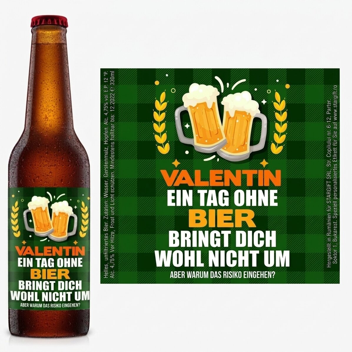 Bier mit individueller Beschriftung – Beer won