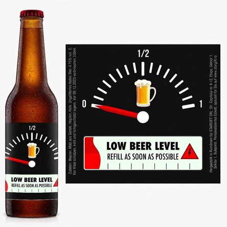 Personalisiertes Bier mit Text – Nachfüllpackung