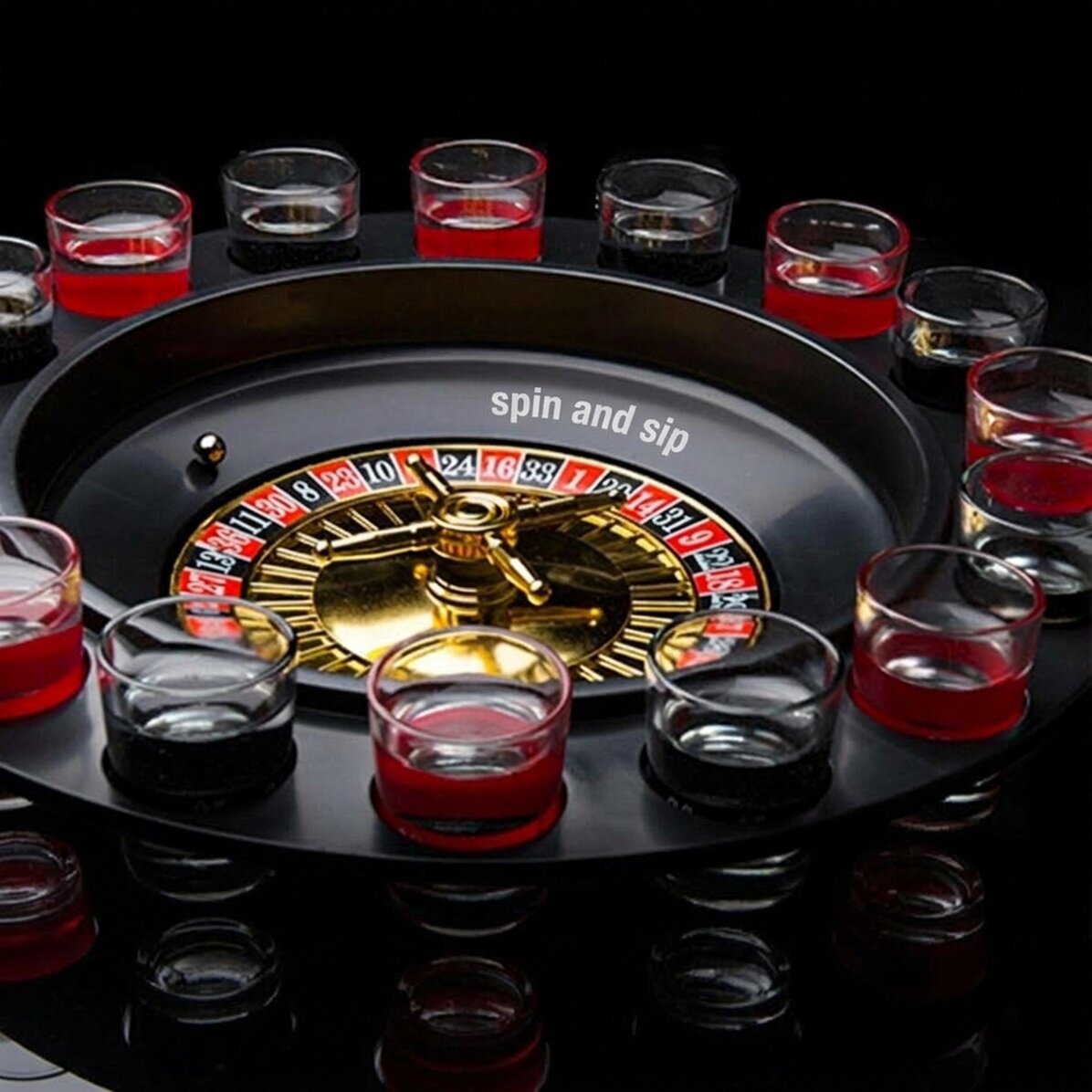 Roulette mit Schnäpsen
