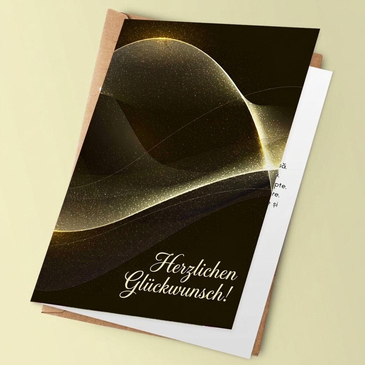 Personalisierte Grußkarte mit Text – Herzlichen Glückwunsch zum Geburtstag!