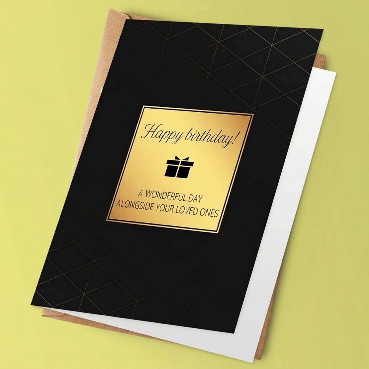 Personalisierte Geburtstagskarte mit Grußtext – Best wishes