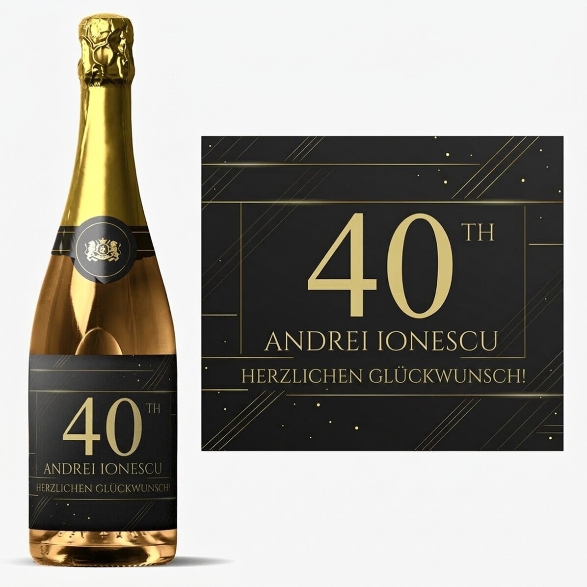 Personalisierter Sekt mit Text – Ein Geschenk für dich