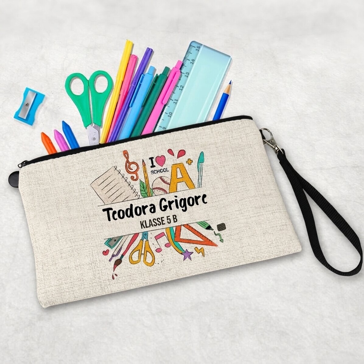 Personalisiertes Schulset mit Text – Back to School