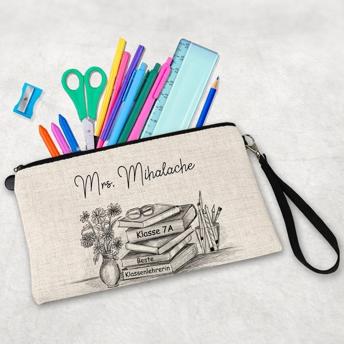 Personalisiertes Lehrer-Set mit Text – „Best teacher“