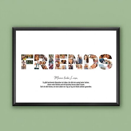 Individuell gestaltetes Landschaftsbild mit 34 Fotos und Text – FRIENDS