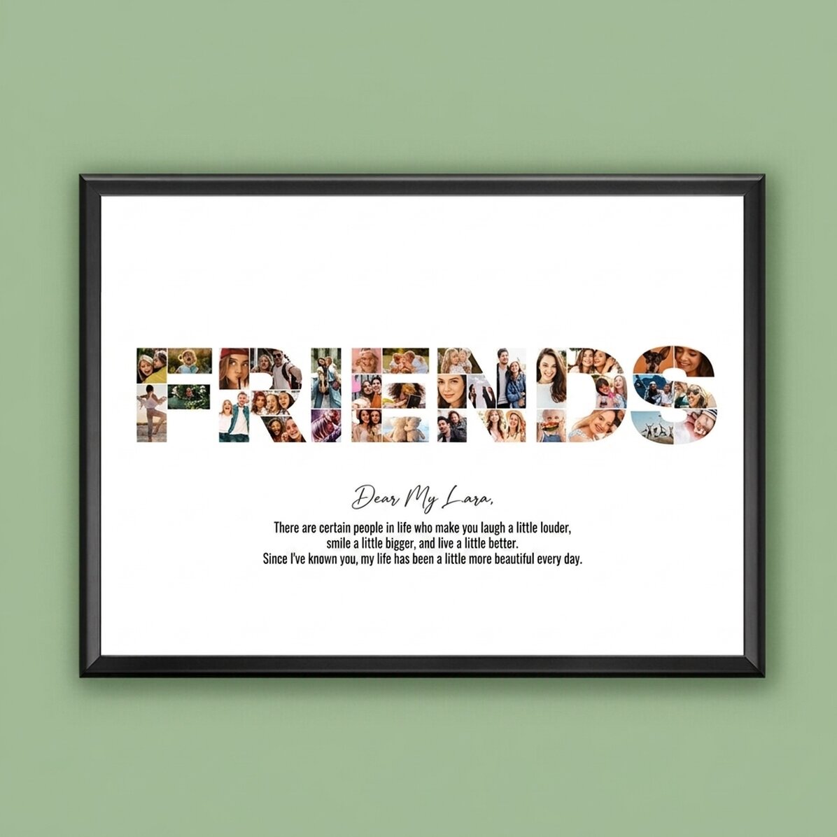 Individuell gestaltetes Landschaftsbild mit 34 Fotos und Text – FRIENDS