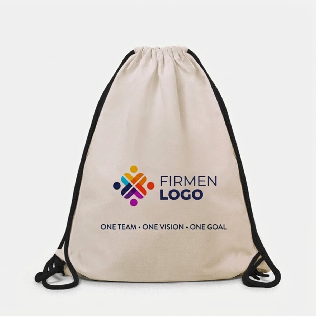 Individuell gestalteter Rucksack mit Logo und Text