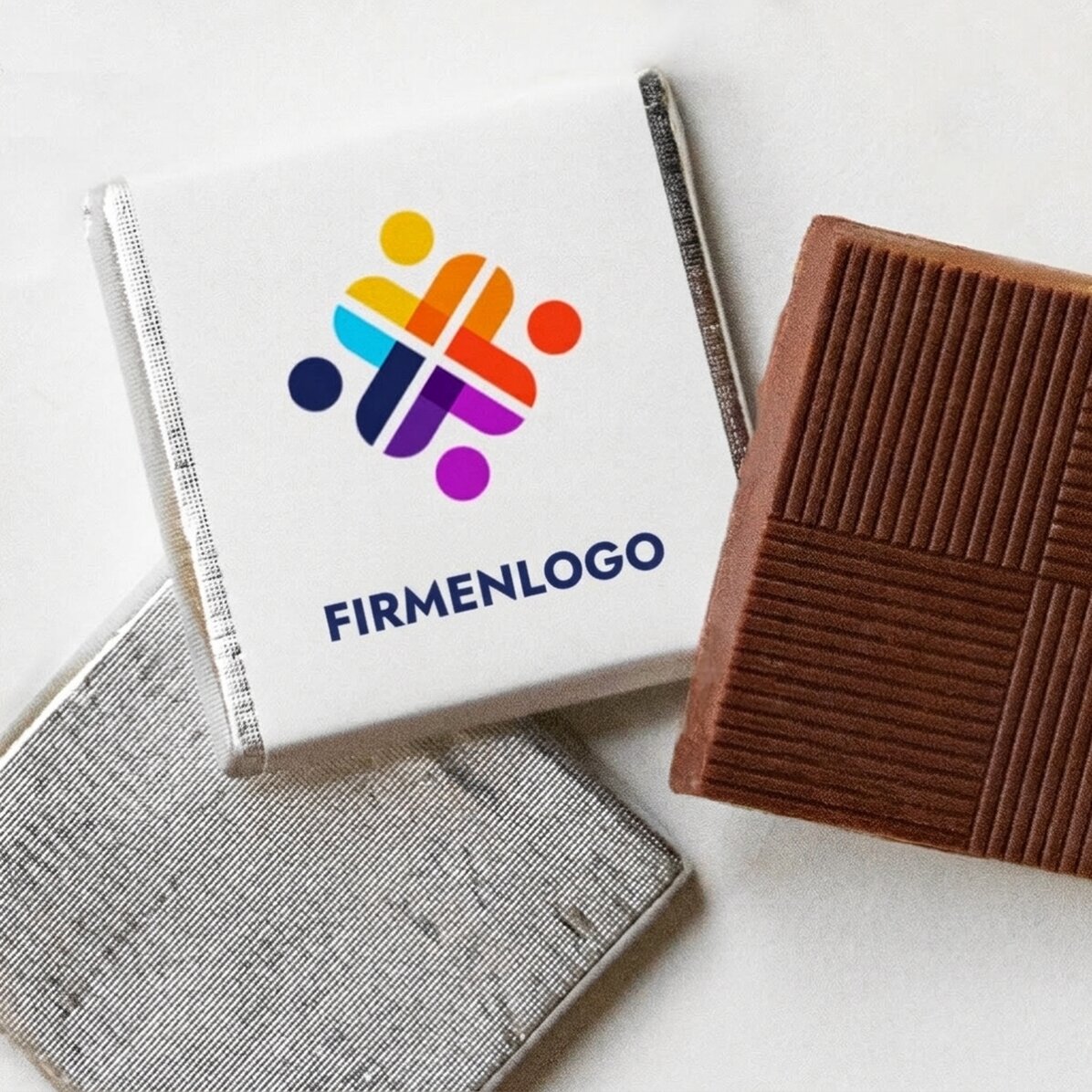 Personalisierte Mini-Schokolade mit Logo