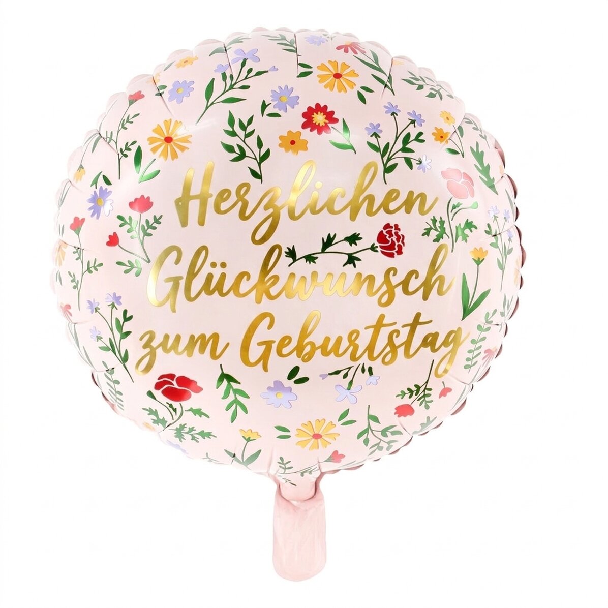 Luftballon – Happy Birthday Flowers