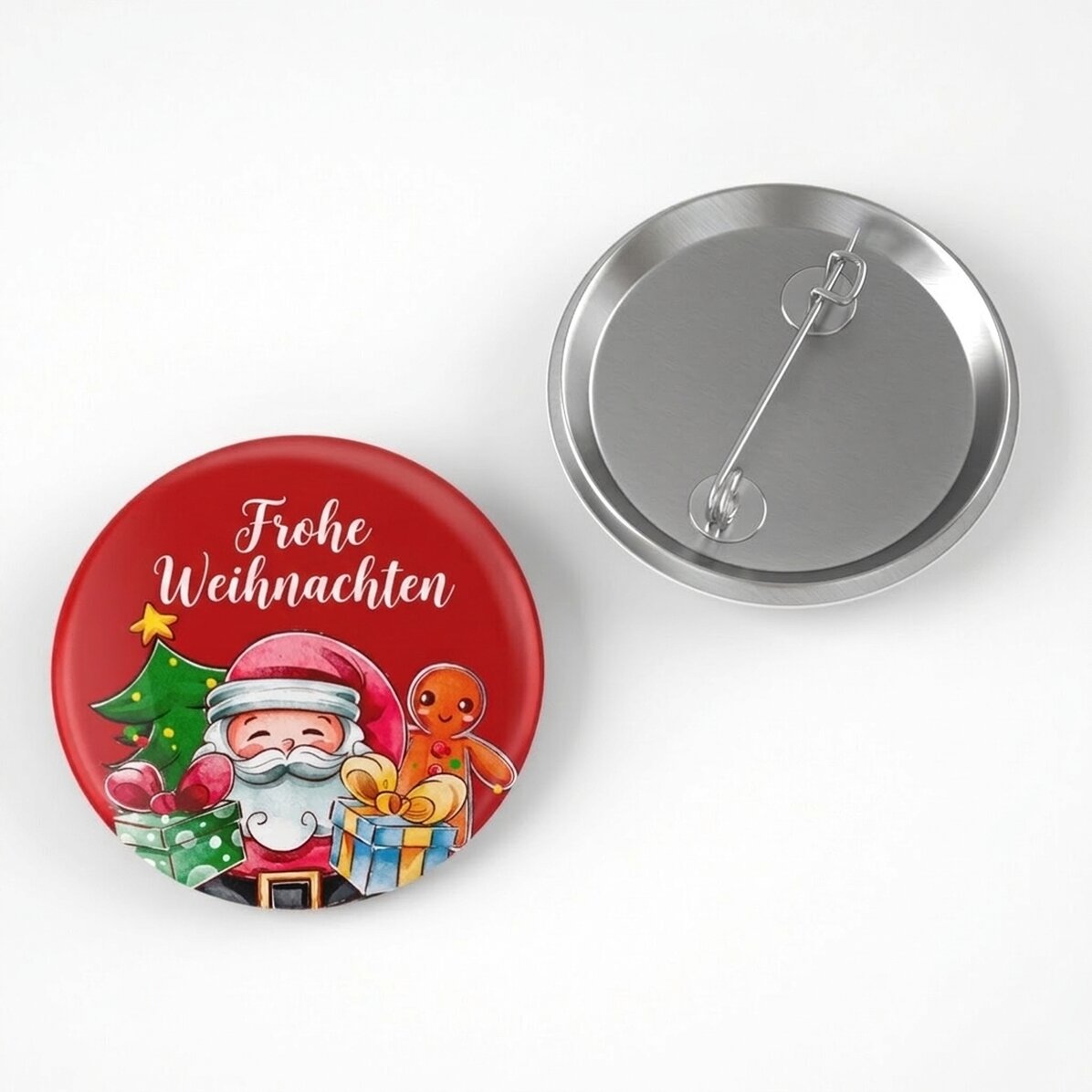 Personalisiertes Button mit Text – Weihnachten