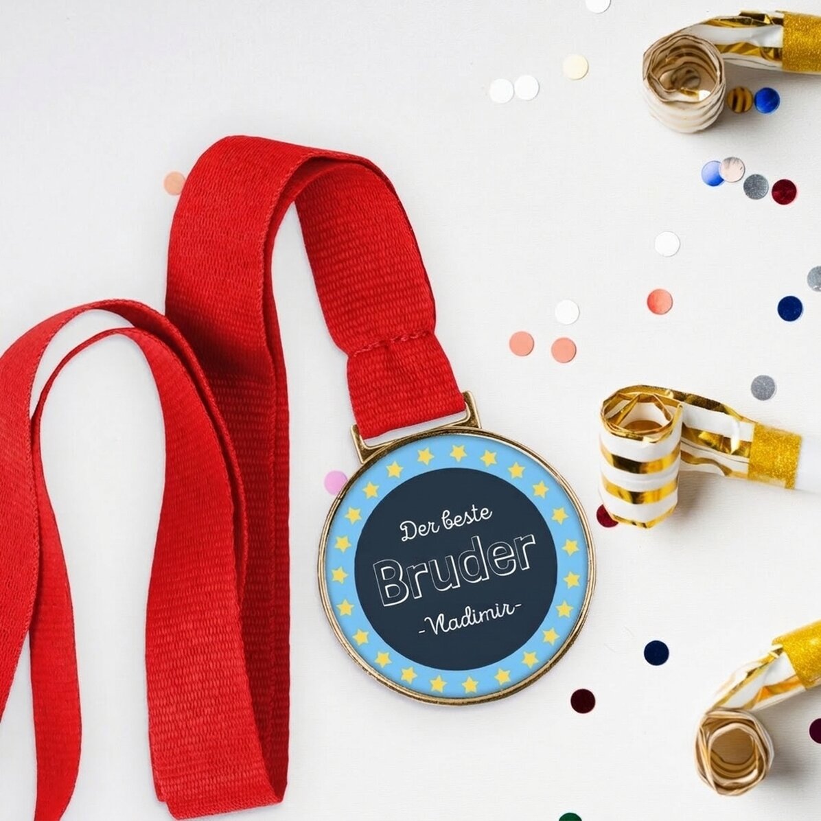 Personalisierte Medaille mit Text – Die beste