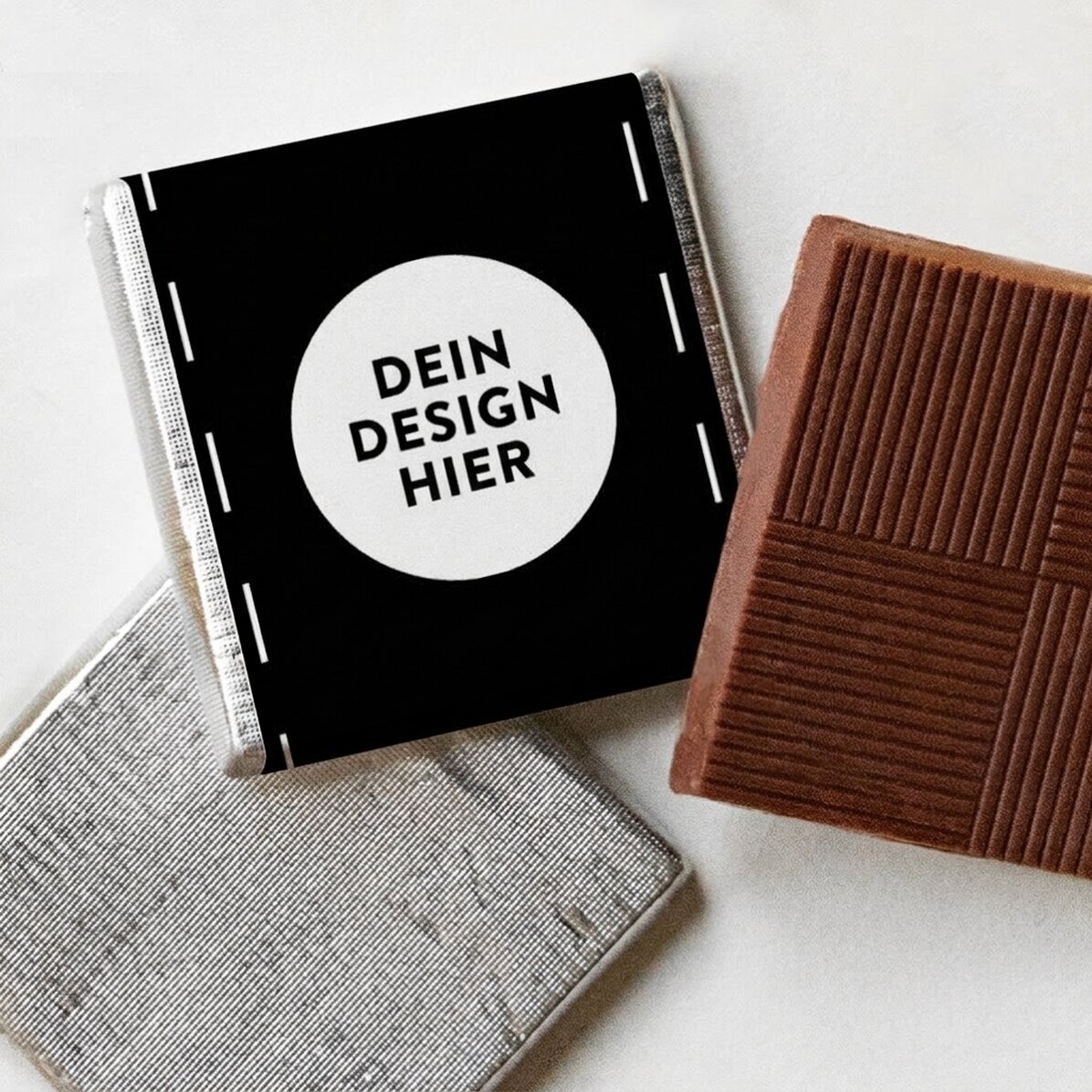 Personalisierte Mini-Schokolade mit deinem Motiv