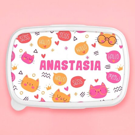 Lunchbox, personalisierte Auflaufform mit Namen – Hello cuties