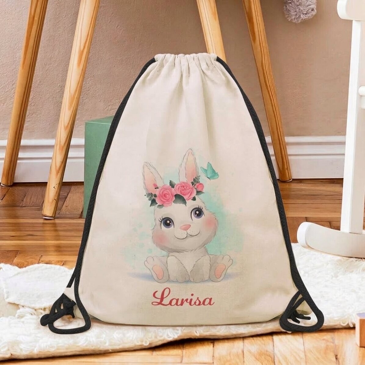 Personalisierter Rucksack mit Aufdruck – Bunny