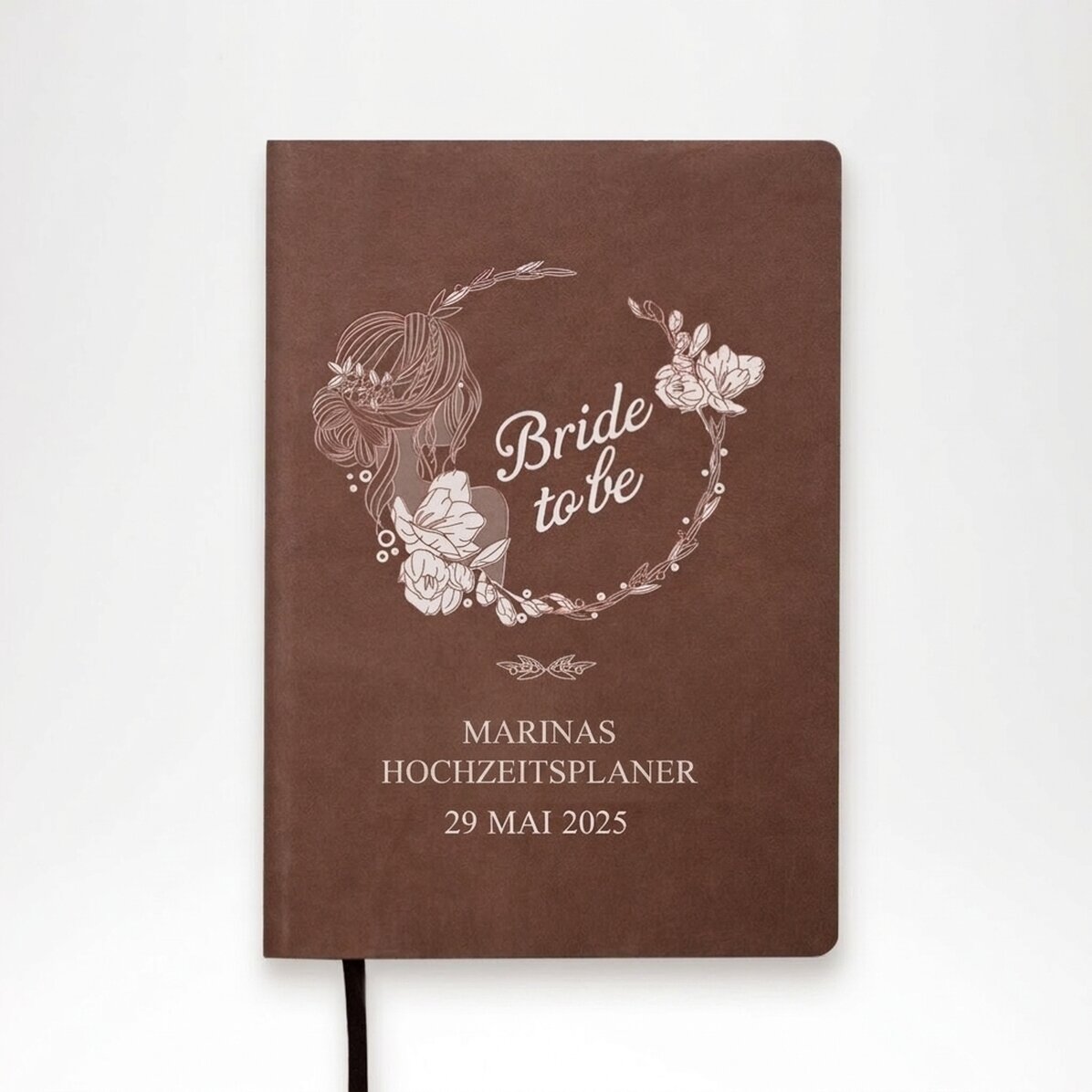 Personalisierter Terminkalender mit Text – Hochzeitsplaner