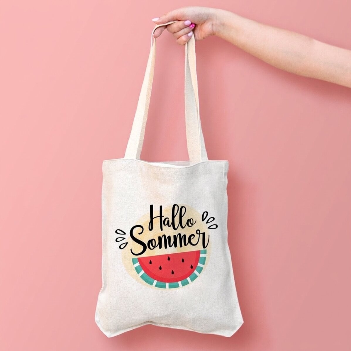 Personalisierte Tragetasche – Hello, summer