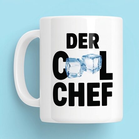 Personalisierte Tasse mit Aufdruck – Der coolste Chef
