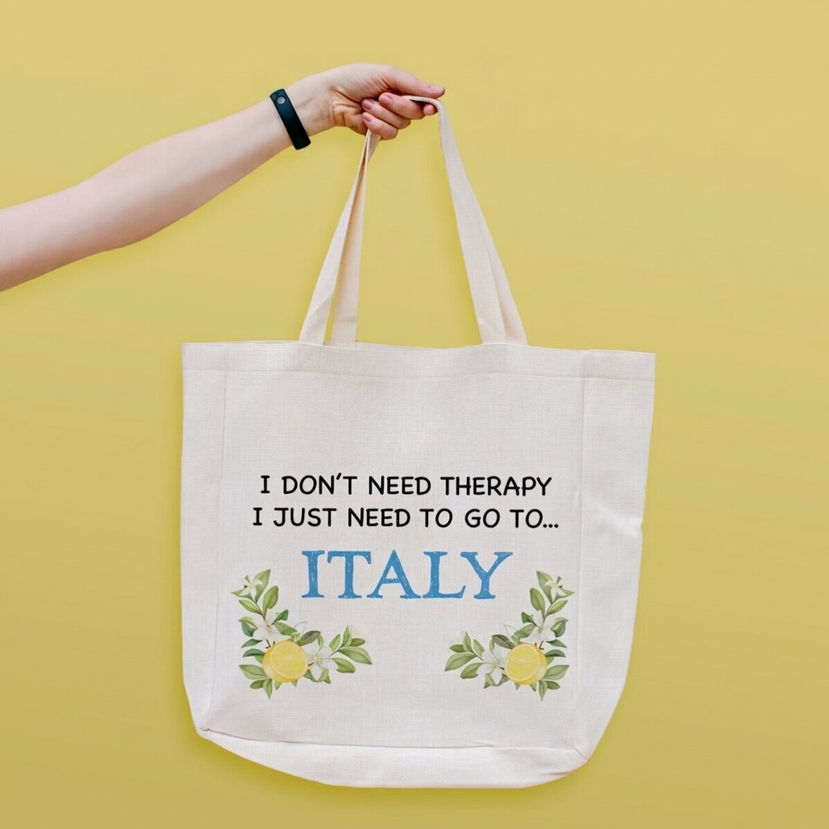 Personalisierte Strandtasche mit Aufdruck – Italien