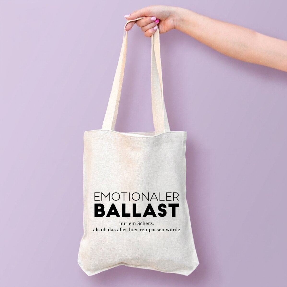 Personalisierte Tasche mit Aufdruck – Emotional Baggage
