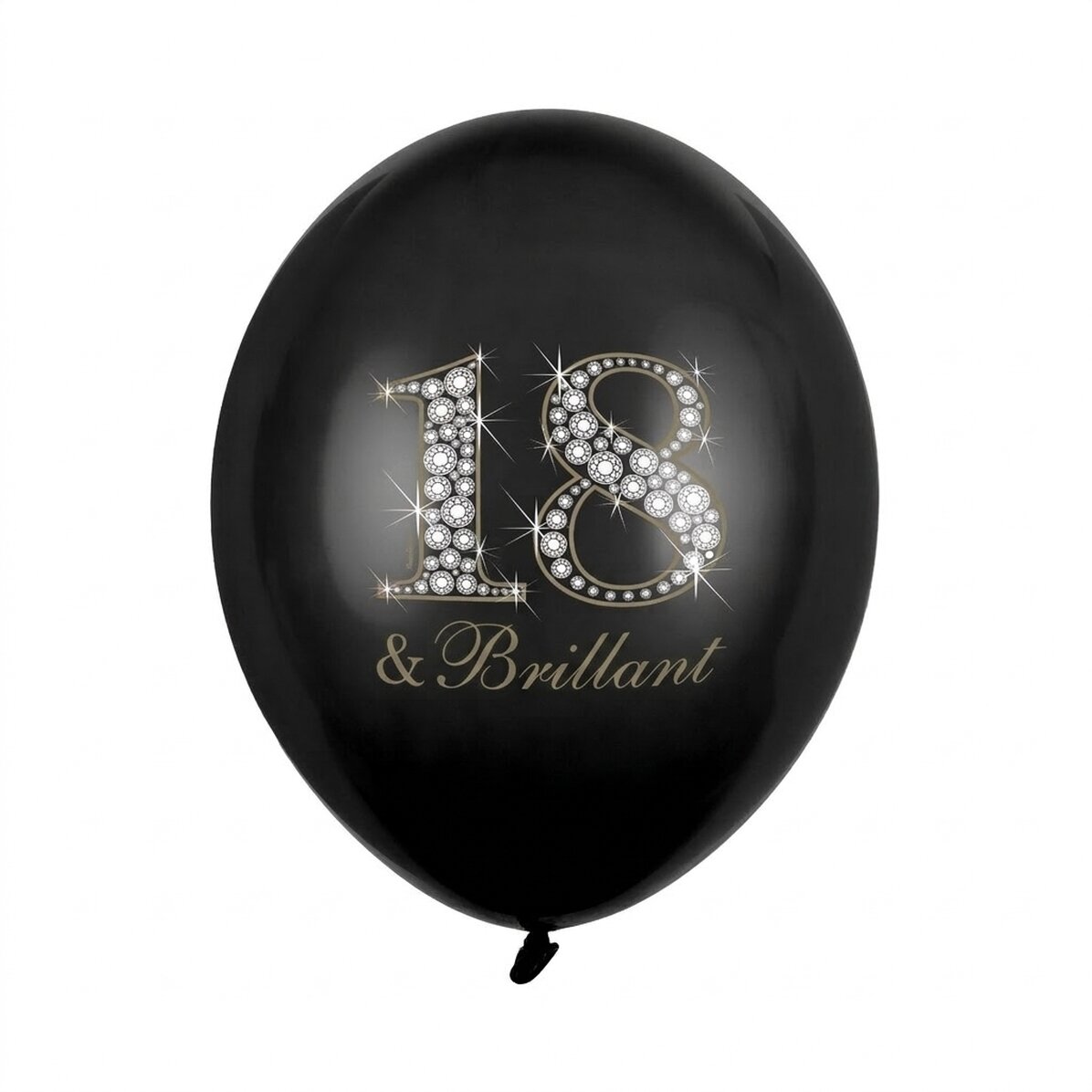 Set mit 6 Luftballons zum 18. Geburtstag – „18 & Brilliant“