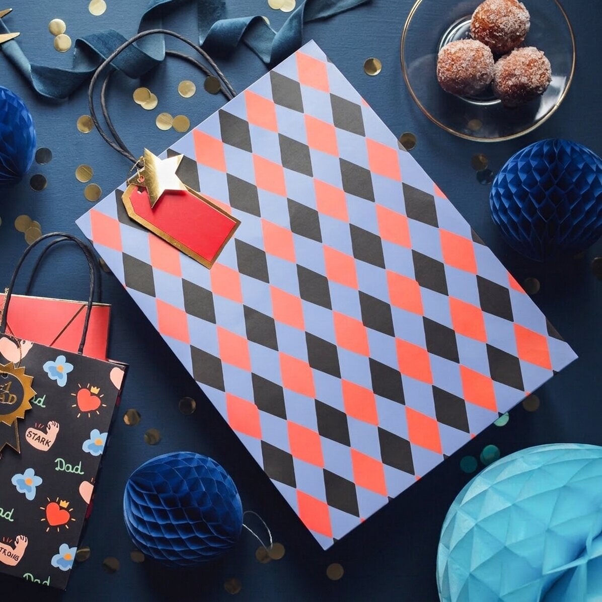 Geschenktüte – Modell „Mix Rauten“
