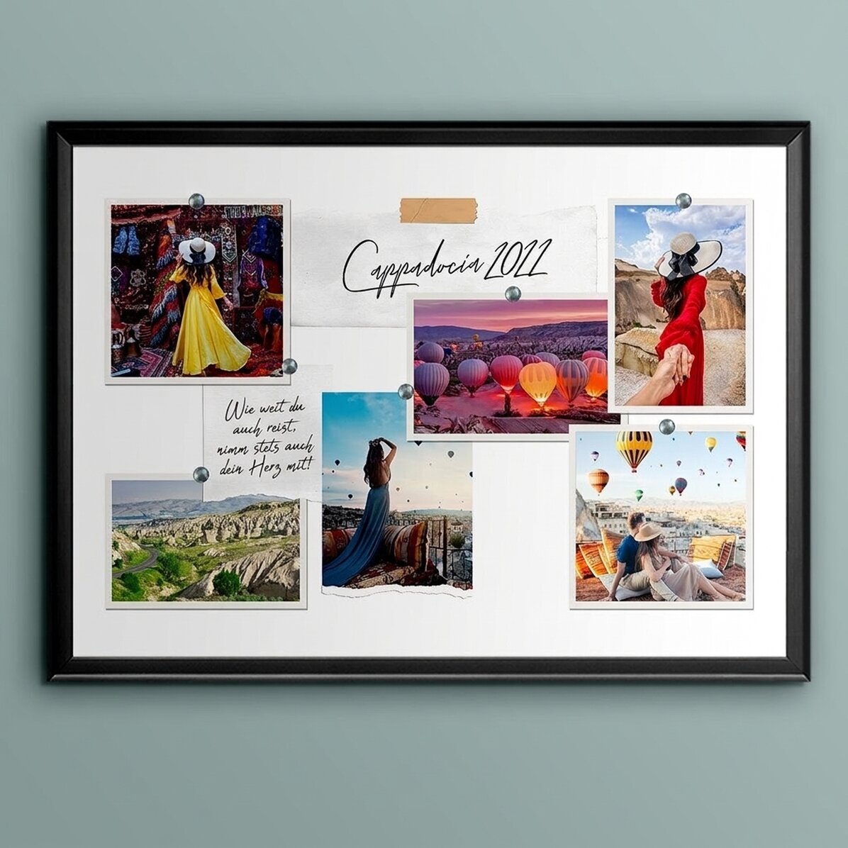 Individuell gestaltetes Landschaftsbild mit 6 Fotos und Text – Dein Urlaub