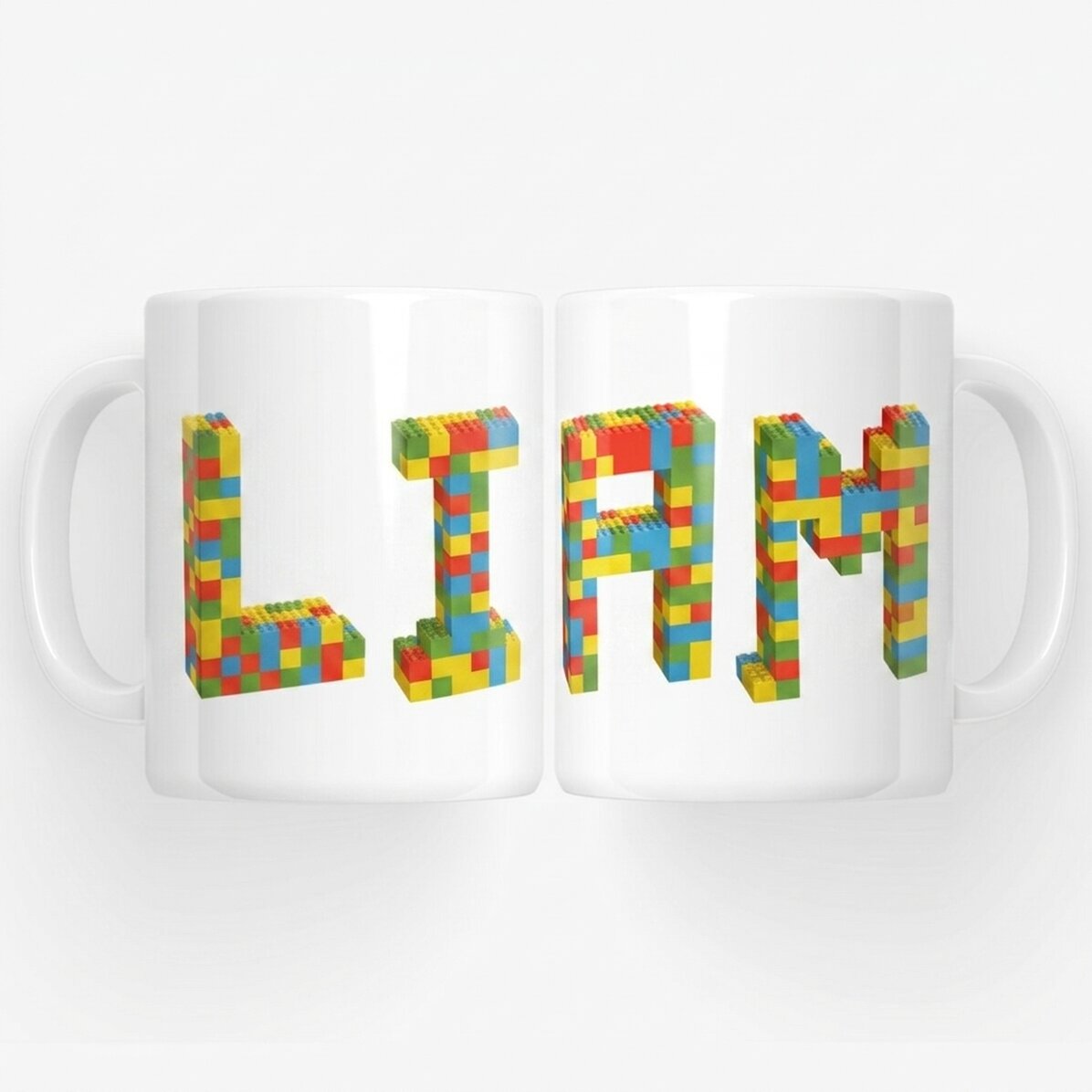 Personalisierte Tasse mit Namen – Lego