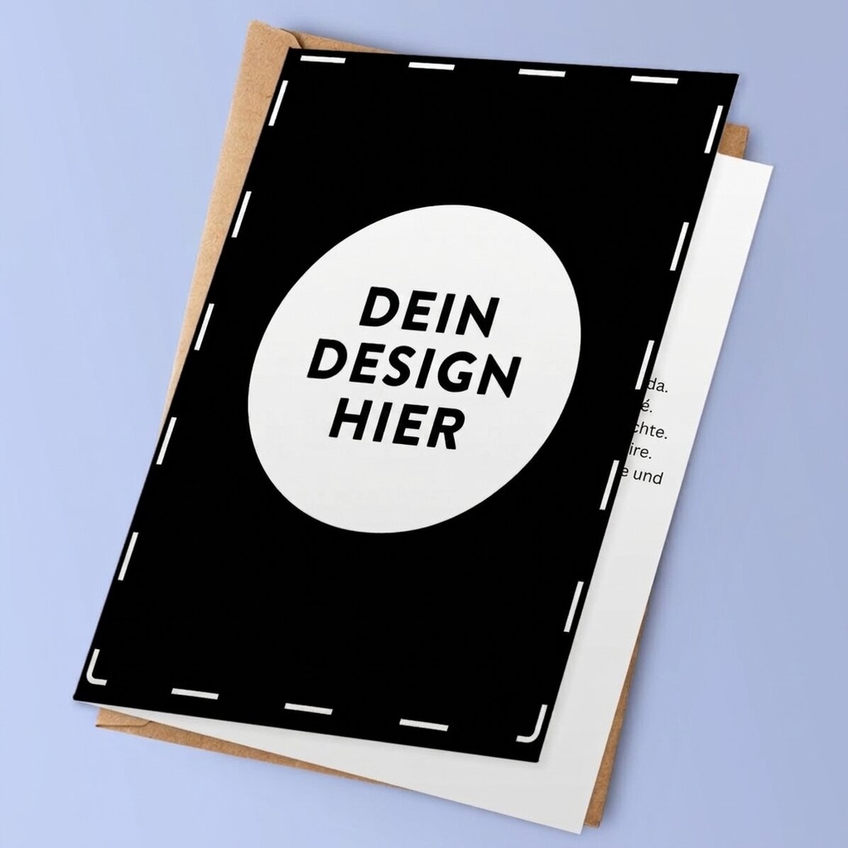 Personalisierte Grußkarte mit deinem eigenen Motiv