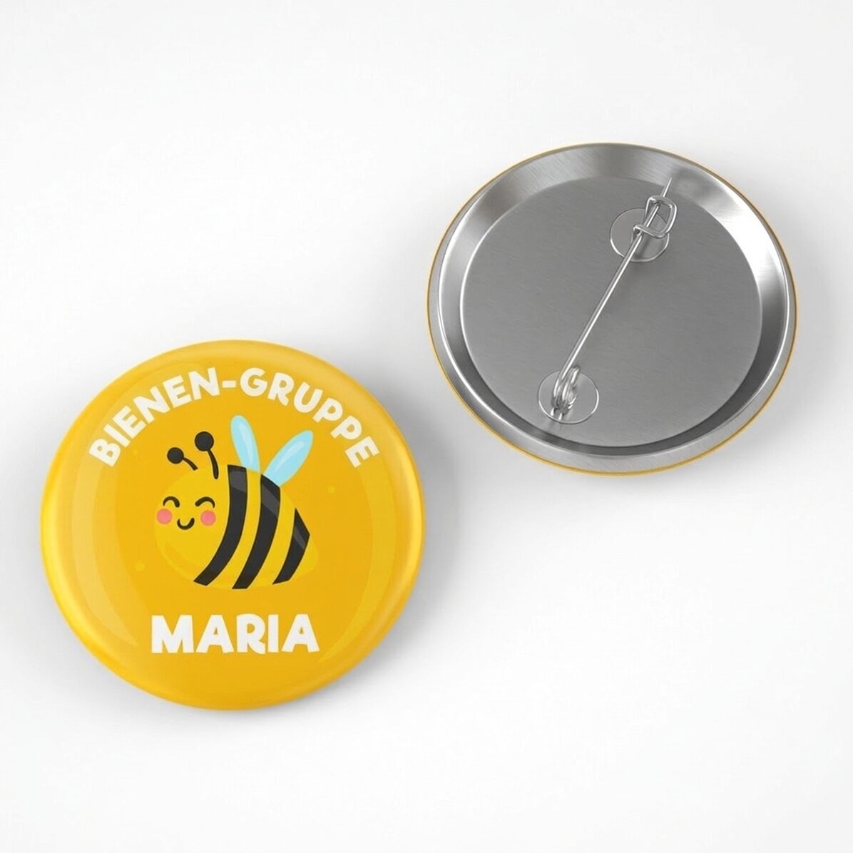 Personalisiertes Button mit Text – Gruppe der „Bienen“