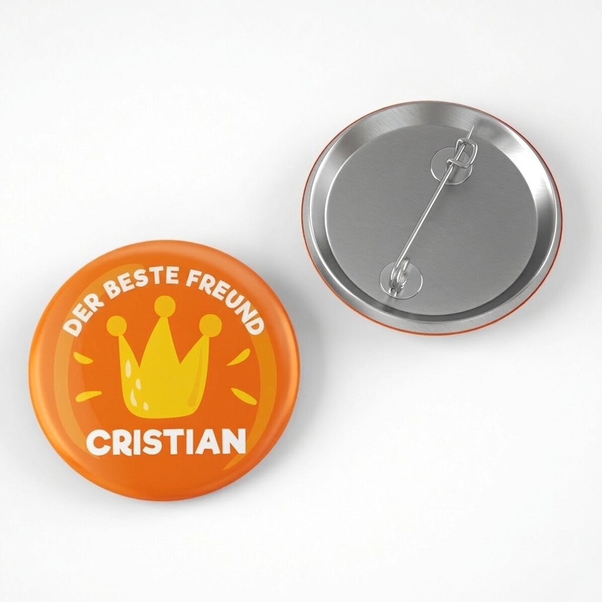 Personalisiertes Button mit Text – Der beste Freund