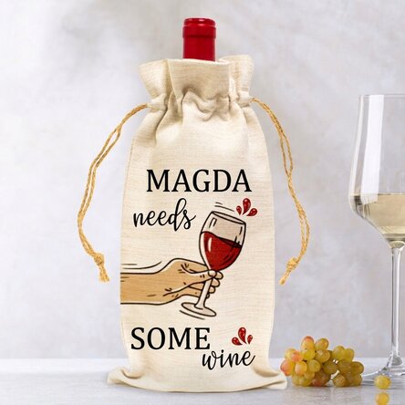 Personalisierte Tasche für eine Weinflasche – Need some wine