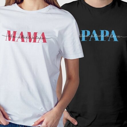 Personalisiertes T-Shirt mit Aufdruck – Family