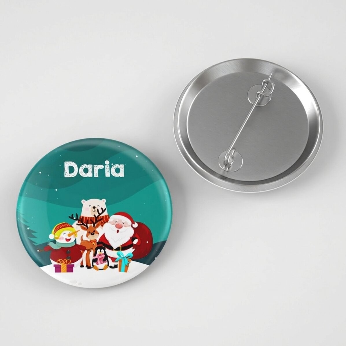 Personalisiertes Button mit Text – Weihnachtsfreunde
