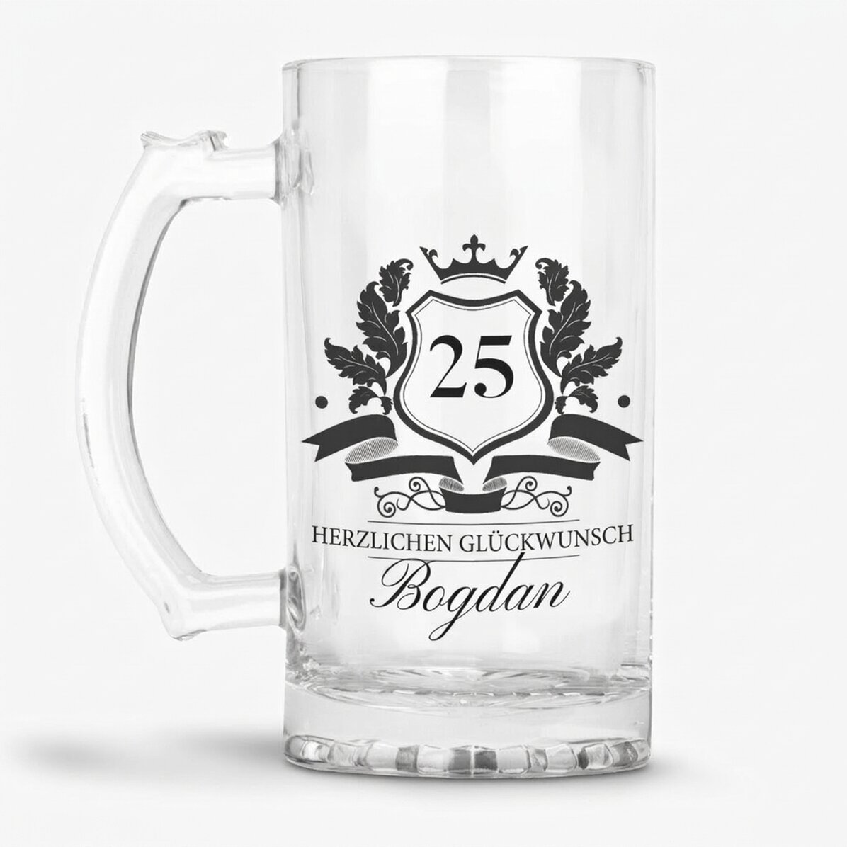 Personalisierter Bierkrug mit Text – Royalty