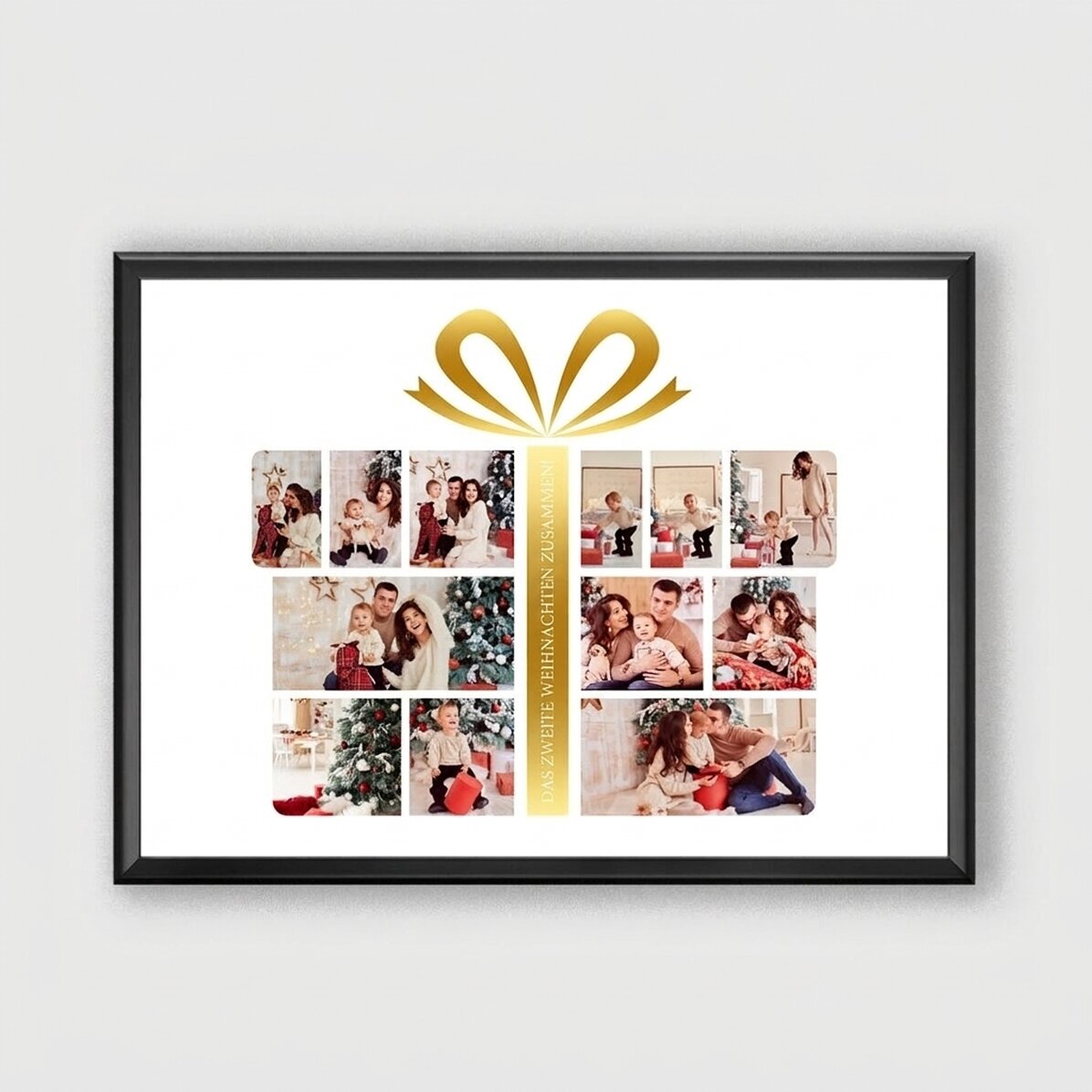 Individuell gestaltetes Bild mit 12 Fotos und Text – Gift Box