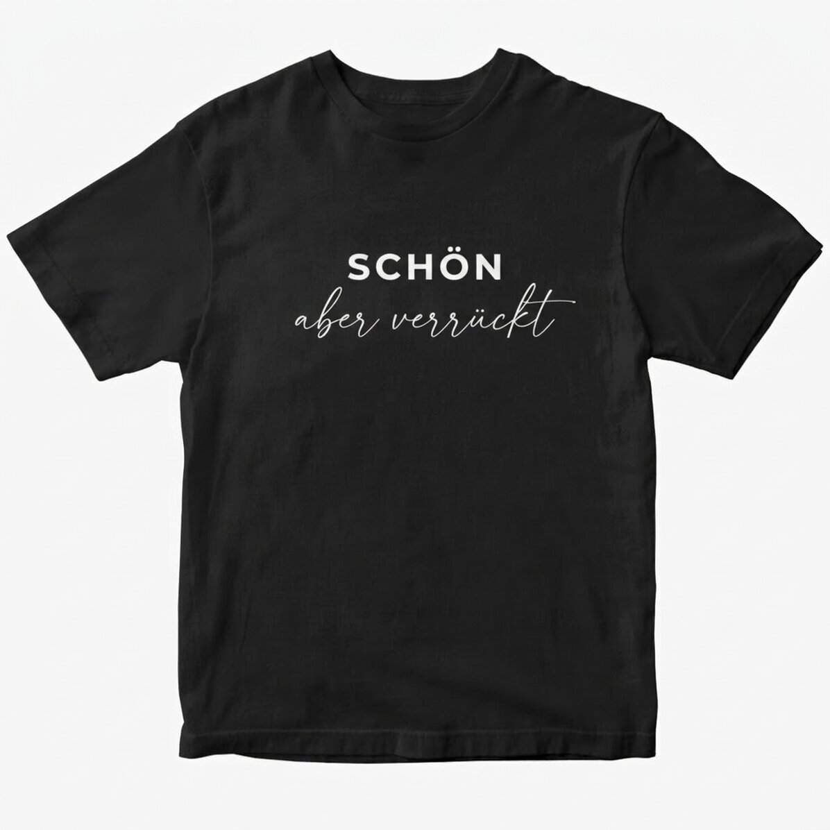 Personalisiertes Baumwoll-T-Shirt mit witzigem Spruch