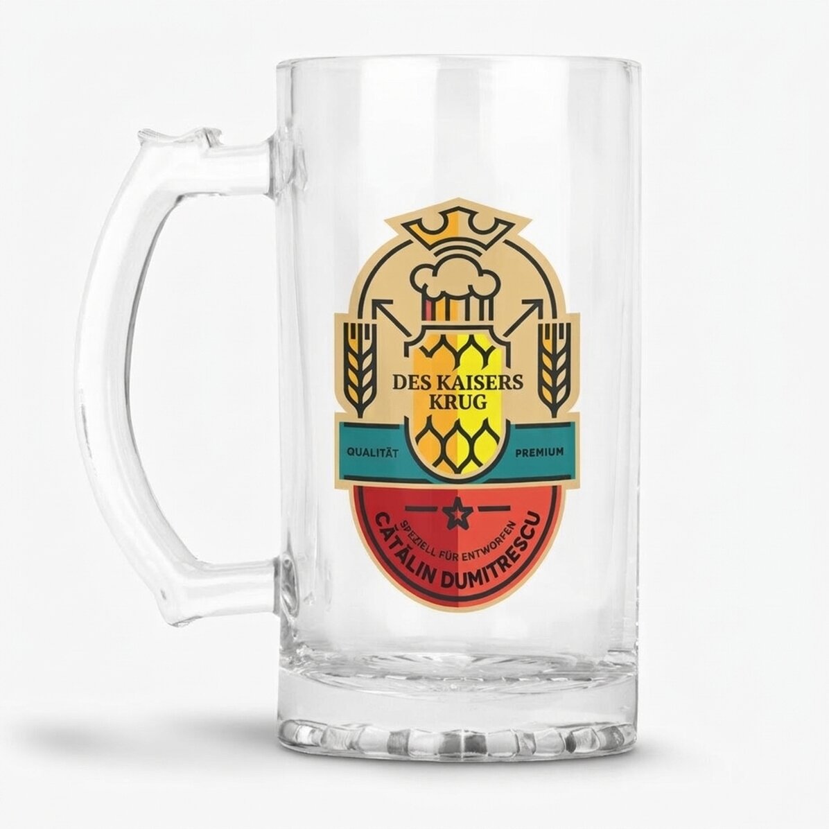 Personalisierter Bierkrug mit Text – Der Krug des Kaisers