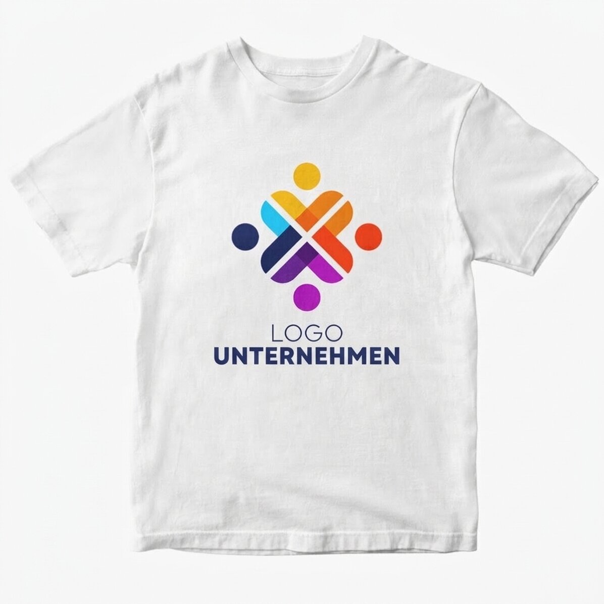 Personalisiertes Baumwoll-T-Shirt mit Logo