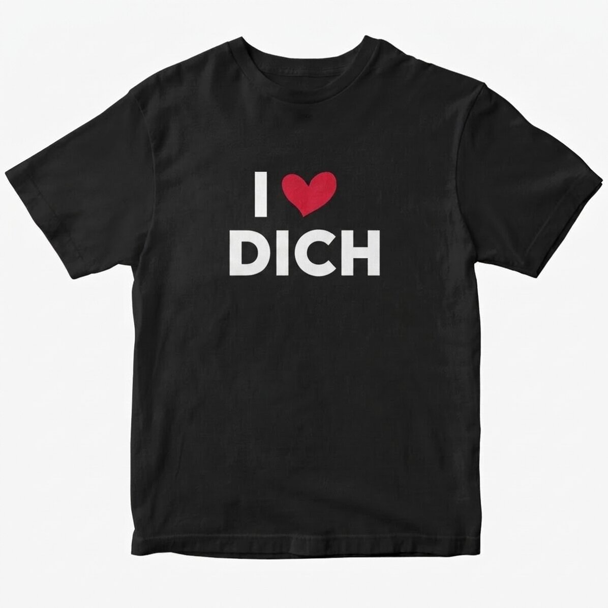 Personalisiertes Baumwoll-T-Shirt mit Aufdruck – I love...