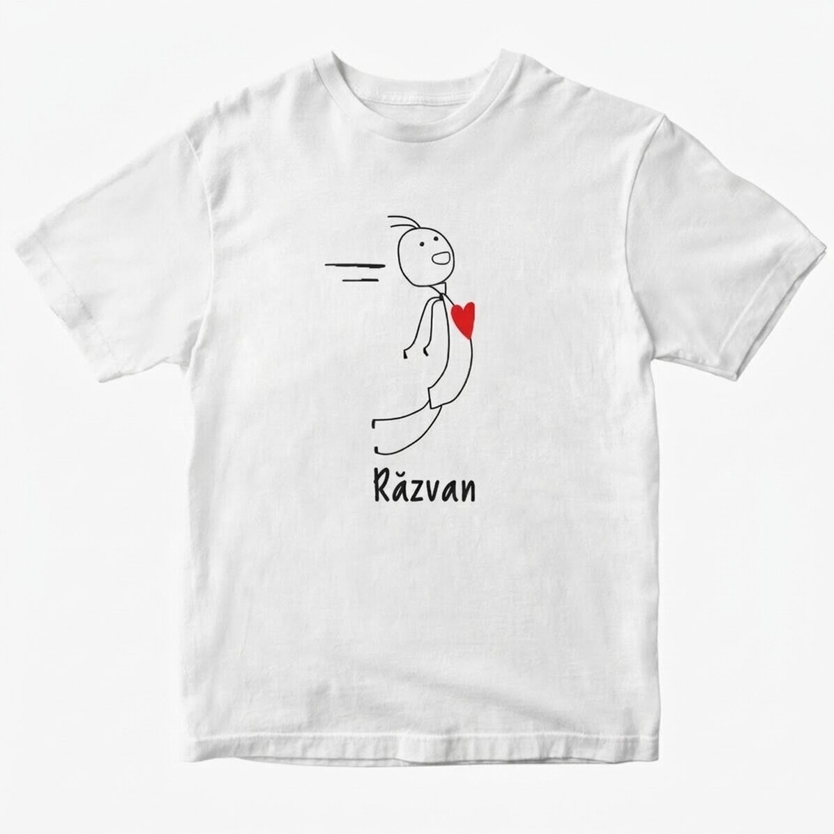 Baumwoll-T-Shirt für ihn, individuell mit Text bedruckt – Magnet