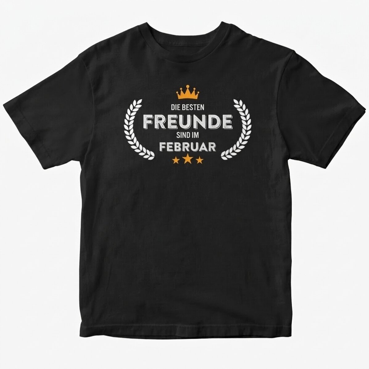 Personalisiertes Baumwoll-T-Shirt mit Aufdruck – Geboren in...
