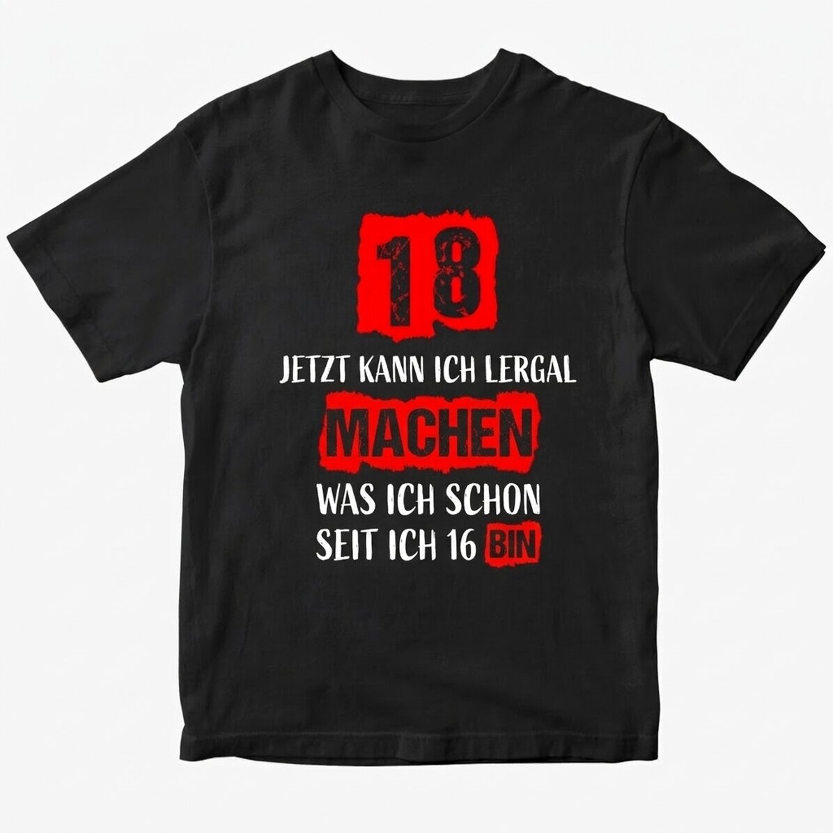 Personalisiertes Baumwoll-T-Shirt mit Aufdruck – Majorat
