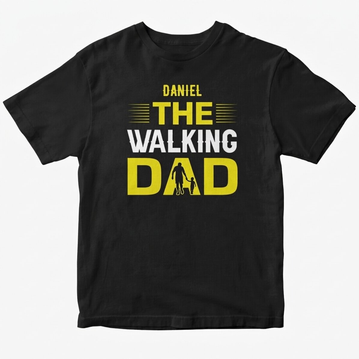 Personalisiertes Baumwoll-T-Shirt mit Aufdruck – The Walking Dad